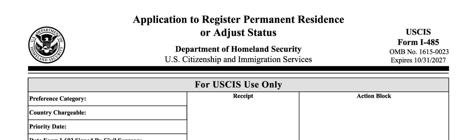 Documents Needed for Adjustment of Status Filing (I-130, I-485 ...